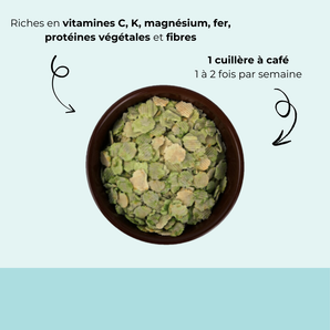 Flocon de pois séché