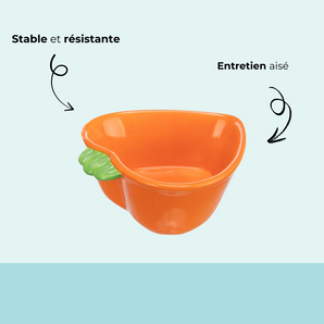 NOUVEAU - Gamelle Carotte en céramique ø 11 cm