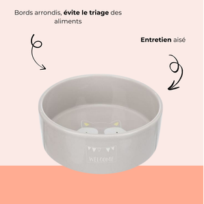 Grosse gamelle céramique grise