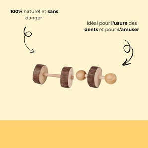 Pack de 2 Haltères en Bois 💪