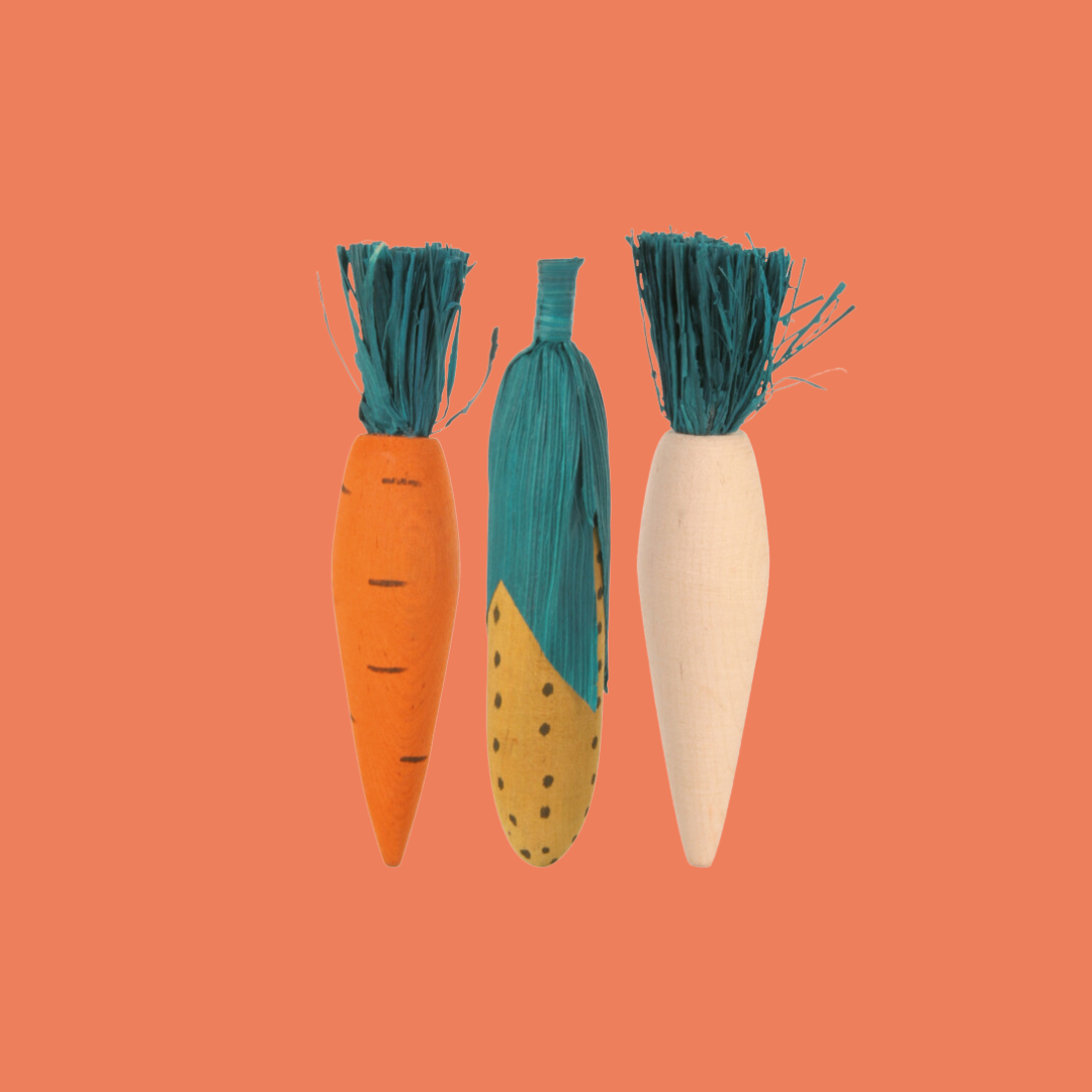 Carottes en bois - hop-box.fr